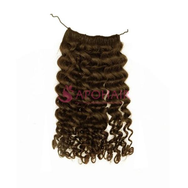 Loose Curly Dark Brown Micro Ring hair extensions